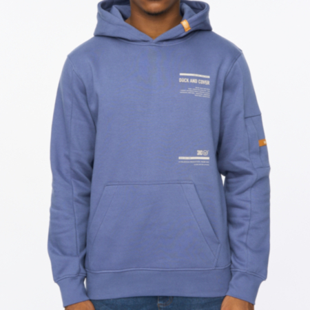 Duck and Cover® Ambridge Mens Hoodie - Denim Blue