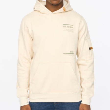 Duck and Cover® Ambridge Mens Hoodie - Off White