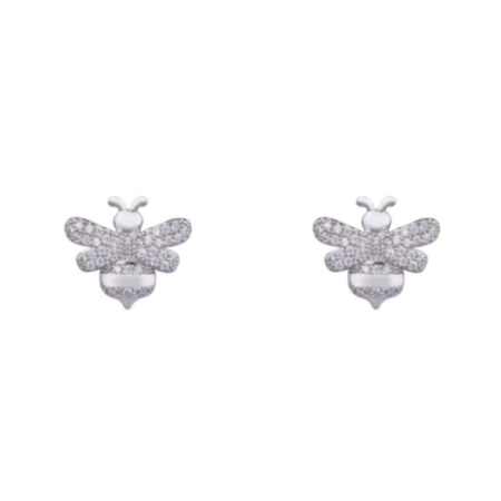 Keira Silver Bee Stud Earrings