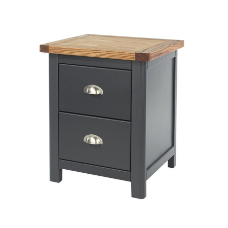 Dunkeld Midnight Blue 2 Drawer Bedside Cabinet