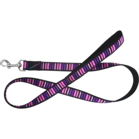 Hem & Boo - Block Dog Pink Lead - 1" x 48" (2.5 x 120cm)