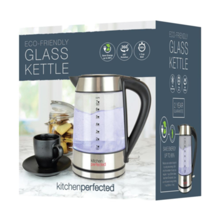 KitchenPerfected 1.7L Glass Kettle
