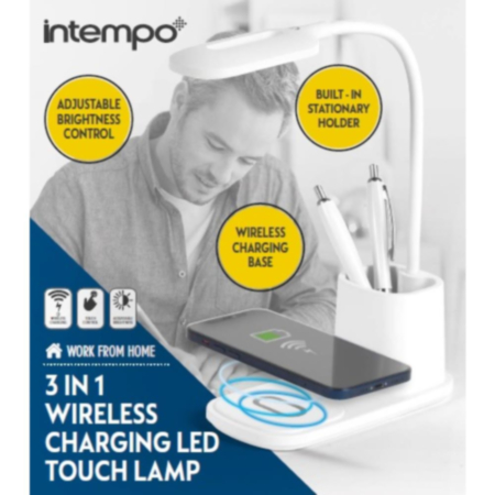 Wireless Charging Led Lamp Pen Holder