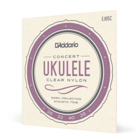 D'Addario EJ65C | Pro-Arté Custom Extruded Nylon Ukulele Strings - Concert