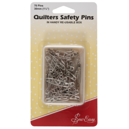 Sew Easy Quilter's Safety Pins - Open-Plated (30mm)