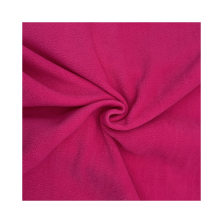 100% Plain Fleece Fabric - Cerise