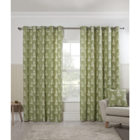 Esher Green Eyelet 66 X 90