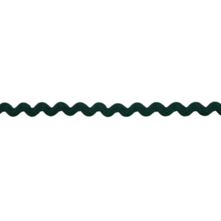 Ric Rac Polyester Trim | 50m x 8mm - Forest