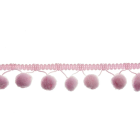 Pom Pom Trim | 18m x 20mm - Light Pink