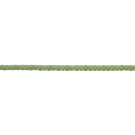 Cotton and Acylic Braided Cord Trim | 30m x 4mm - Light Green