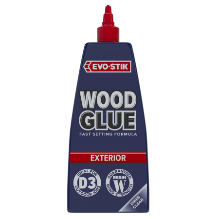 EVO-STIK  Wood Glue Exterior 500ml - White (dries clear)