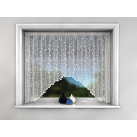 Ellie Jardiniere White 254x102 Curtains