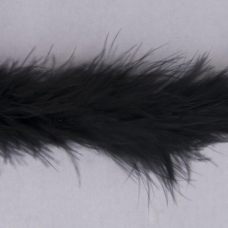 Luxury Marabou Trim | 10m x approx 4mm - Black
