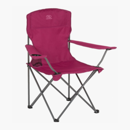 Highlander® Edinburgh Folding Camping Chair - Berry
