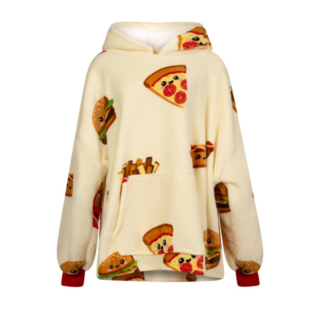 Fast Food Oversized fleece Blanket Hoodie