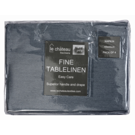 Le Chateau Grey Napkin - 4 Pack