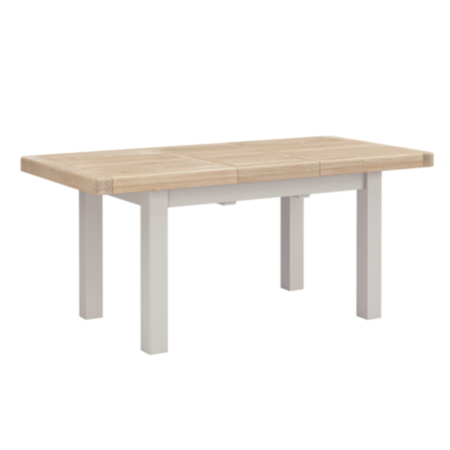 Salcombe Small Extending Dining Table - Stone Grey