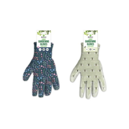 Ladies Printed Nitrile Coated Gloves