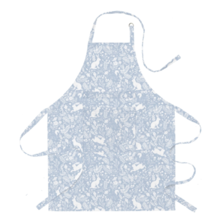 William Morris Kitchen Apron - Forest Life (Blue)