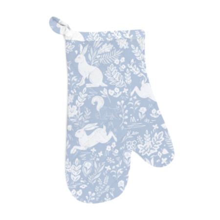 William Morris Oven Mitt - Forest Life (Blue)