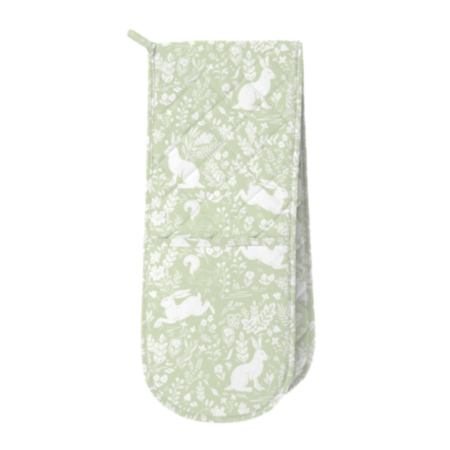 William Morris Double Oven Glove - Forest Life (Green)