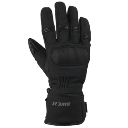 Bike It "Triple Black" All-Seasons Motorcycle Glove - Small