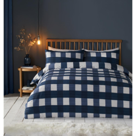 Fusion Seersucker Gingham Duvet Cover Set