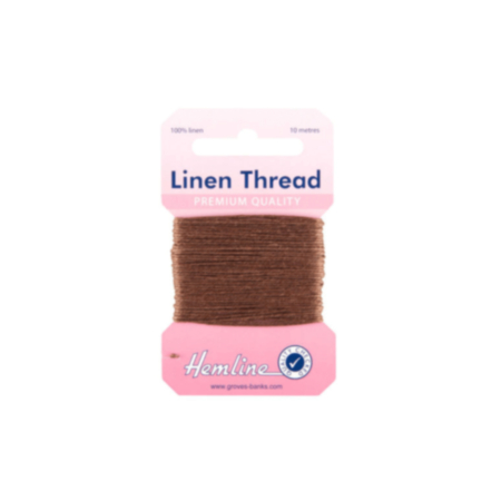 Hemline Linen Thread (10m) - Brown