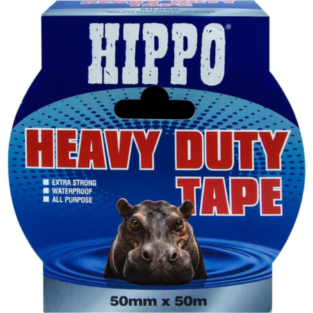 Hippo Heavy Duty Tape 50mm x 50m - Silver