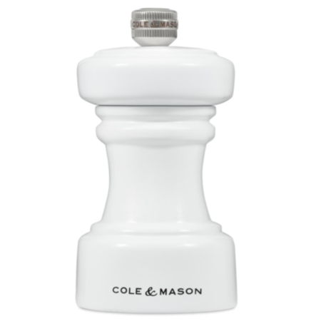 Cole & Mason Hoxton 104mm White Gloss Salt Mill