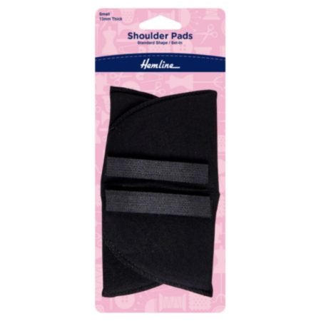 Hemline Shoulder Pads | Standard Set-In - Small (Black)