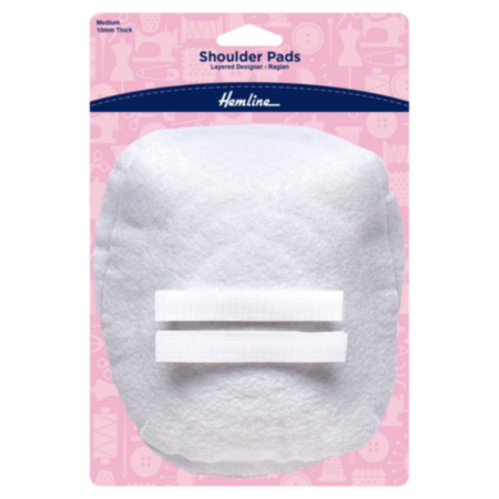 Hemline Shoulder Pads | Layered Designer - Medium (White)