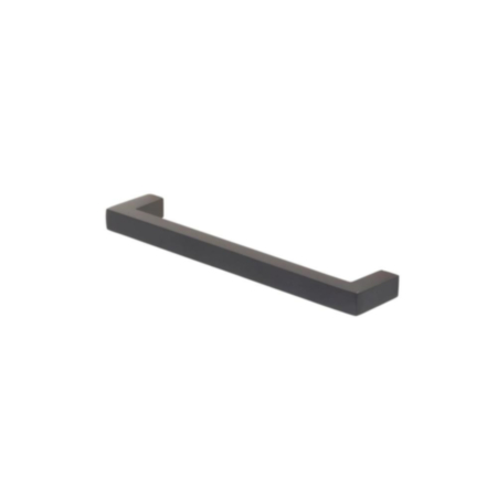 Matt Black Aluminium Square Pull Handles - 128mm (2 Pack)