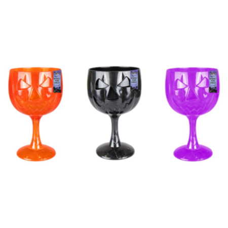 Spooky Halloween Plastic Wine Goblet