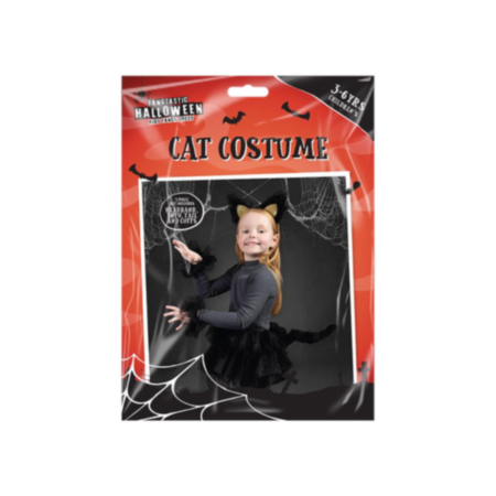 Children's Cat Costume 3-6yrs