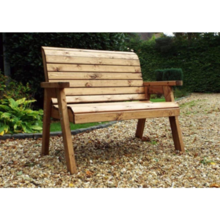 Two Seat Traditional Bench - 74cm x 118cm x 98cm