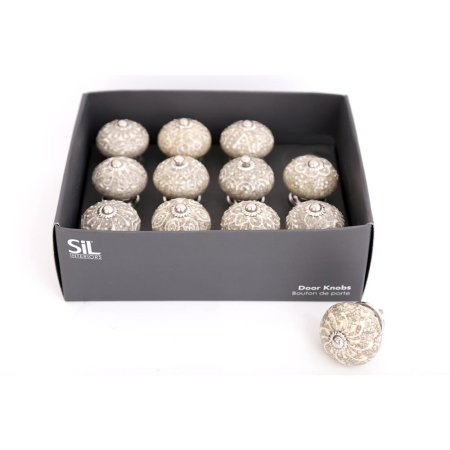 Grey/White Doorknobs