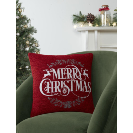 Merry Reindeer Filled Cushion 43X43Cms