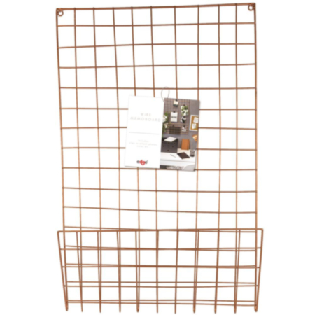 Home Office Wire Notice Board Copper 77cm x 50cm