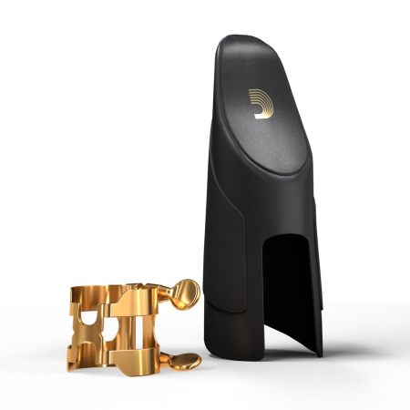 D'Addario H-Ligature & Cap, Tenor Saxophone (Metal Mouthpieces), Gold