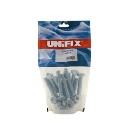 M6 x 20 HT Set Screws & Nuts Pouch 