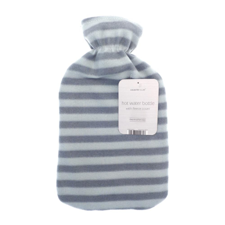 Country Club Hot Water Bottle - Printed Fleece Cover - 2 Litre