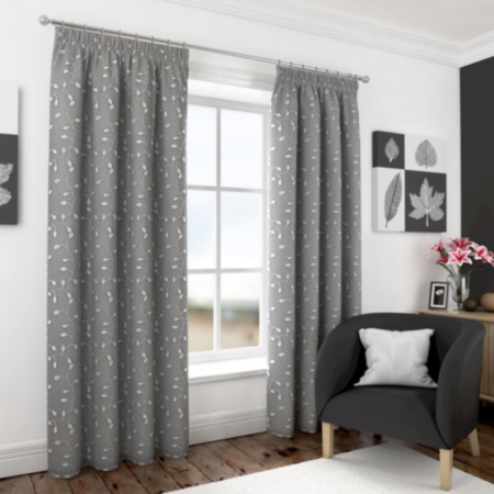 Harrogate Lined Grey 167x229 Curtains