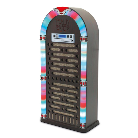 Itek Bluetooth Jukebox with CD Player and FM Radio Brown