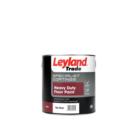 Leyland Trade Heavy Duty Floor Paint Tile Red 2.5ltr