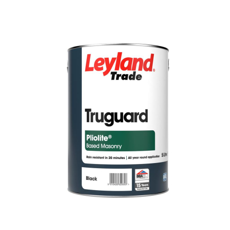 Leyland Trade Truguard Pliolite Masonry Black 5ltr