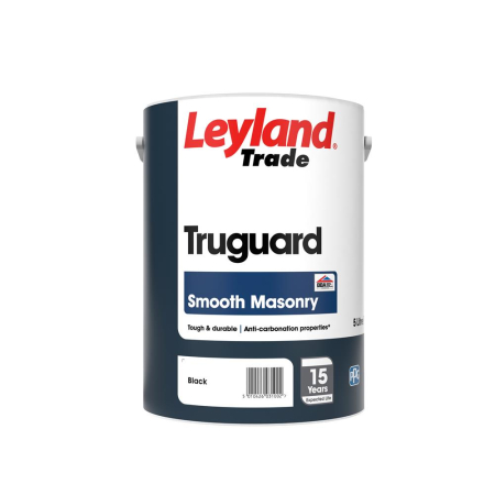 Leyland Trade Truguard Smooth Masonry Black 5ltr