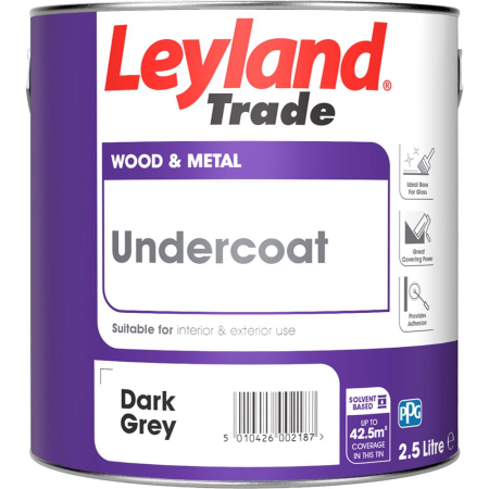 Leyland Trade Undercoat Dark Grey 2.5L