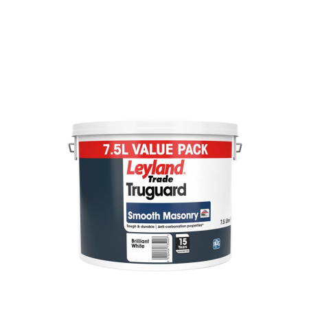 Leyland Trade Truguard Smooth Masonry Brilliant White 7.5ltr