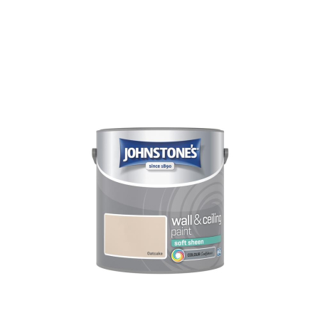 Johnstone's Wall & Ceiling Soft Sheen Paint Oatcake 2.5L